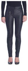 Maggie Black Stretch Leather Pants